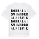 Norra Laisvik ordlek t-shirt
