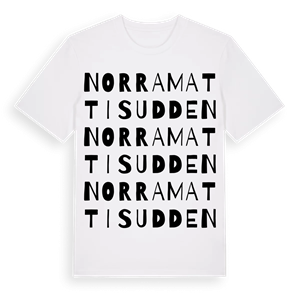 Norra Mattisudden ordlek t-shirt – ekologisk bomull t-shirt från Pinshirt