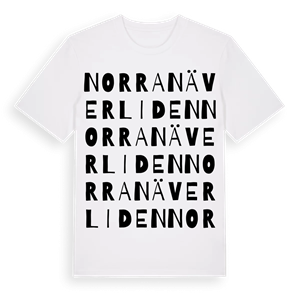 Norra Näverliden ordlek t-shirt – ekologisk bomull t-shirt från Pinshirt