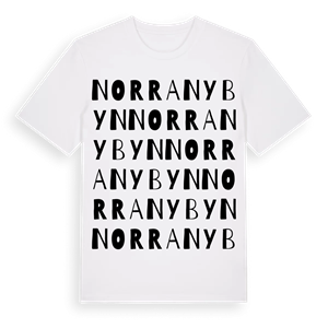 Norra Nybyn ordlek t-shirt – ekologisk bomull t-shirt från Pinshirt