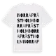 White t-shirt med Norra Prästholm ordlek t-shirt
