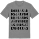 Mid Heather Gray t-shirt med Norra Sandsjärv ordlek t-shirt