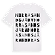 Norra Sandsjärv ordlek t-shirt