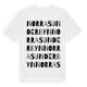 White t-shirt med Norra Sunderbyn ordlek t-shirt