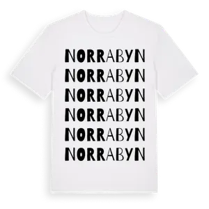 Norrabyn ordlek t-shirt – ekologisk bomull t-shirt från Pinshirt