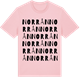 Pink Cotton t-shirt med Norrån ordlek t-shirt