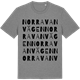 Mid Heather Gray t-shirt med Norravanvägen ordlek t-shirt