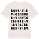 Vintage White t-shirt med Norravanvägen ordlek t-shirt