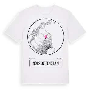 Norrbottens Län t-shirt – ekologisk bomull t-shirt från Pinshirt