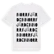 White t-shirt med Norrfjärden ordlek t-shirt