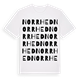 White t-shirt med Norrhed ordlek t-shirt