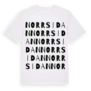 Norrsidan ordlek t-shirt – ekologisk bomull t-shirt från Pinshirt