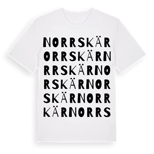Norrskär ordlek t-shirt – ekologisk bomull t-shirt från Pinshirt