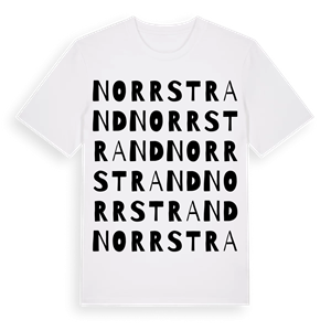 Norrstrand ordlek t-shirt – ekologisk bomull t-shirt från Pinshirt