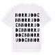 White t-shirt med Norrudden ordlek t-shirt