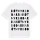 White t-shirt med Nötmyrbodarna ordlek t-shirt