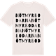 Vintage White t-shirt med Nötmyrbodarna ordlek t-shirt