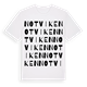 White t-shirt med Notviken ordlek t-shirt