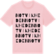 Pink Cotton t-shirt med Notvikheden ordlek t-shirt