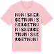 Pink Cotton t-shirt med Nunisberget ordlek t-shirt