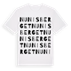 Nunisberget ordlek t-shirt