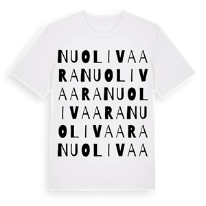 Nuolivaara ordlek t-shirt – ekologisk bomull t-shirt från Pinshirt