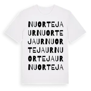 Nuortejaur ordlek t-shirt – ekologisk bomull t-shirt från Pinshirt