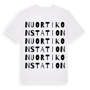 Nuortikon station ordlek t-shirt – ekologisk bomull t-shirt från Pinshirt