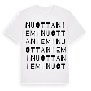 Nuottaniemi ordlek t-shirt – ekologisk bomull t-shirt från Pinshirt