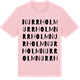 Pink Cotton t-shirt med Nurrholm ordlek t-shirt