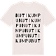Vintage White t-shirt med Nutikumpu ordlek t-shirt