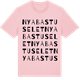 Pink Cotton t-shirt med Nya Bastuselet ordlek t-shirt
