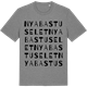 Mid Heather Gray t-shirt med Nya Bastuselet ordlek t-shirt