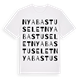 Nya Bastuselet ordlek t-shirt