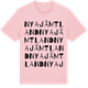 Pink Cotton t-shirt med Nya Jämtland ordlek t-shirt