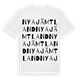 White t-shirt med Nya Jämtland ordlek t-shirt