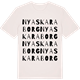 Vintage White t-shirt med Nya Skaraborg ordlek t-shirt