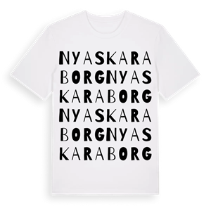 Nya Skaraborg ordlek t-shirt – ekologisk bomull t-shirt från Pinshirt