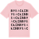 Pink Cotton t-shirt med Nybacken ordlek t-shirt