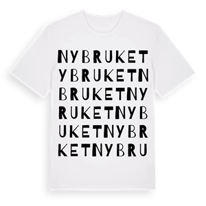 Nybruket ordlek t-shirt – ekologisk bomull t-shirt från Pinshirt