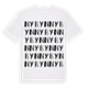 White t-shirt med Nybyn ordlek t-shirt