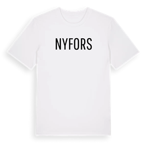 Nyfors i Sverige t-shirt – ekologisk bomull t-shirt från Pinshirt