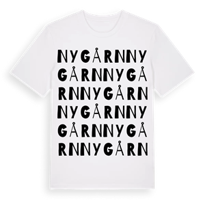 Nygårn ordlek t-shirt – ekologisk bomull t-shirt från Pinshirt