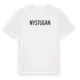 White t-shirt med Nystugan i Sverige t-shirt