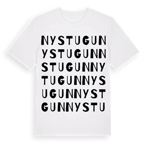Nystugun ordlek t-shirt – ekologisk bomull t-shirt från Pinshirt