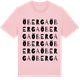 Pink Cotton t-shirt med Öberga ordlek t-shirt