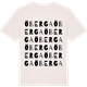 Vintage White t-shirt med Öberga ordlek t-shirt