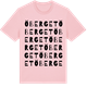 Pink Cotton t-shirt med Öberget ordlek t-shirt