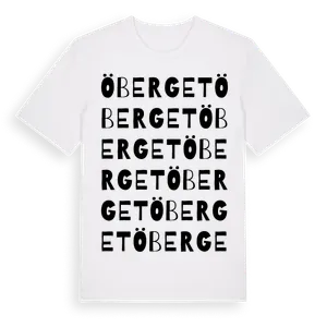 Öberget ordlek t-shirt – ekologisk bomull t-shirt från Pinshirt