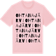 Pink Cotton t-shirt med Ohtanajärvi ordlek t-shirt